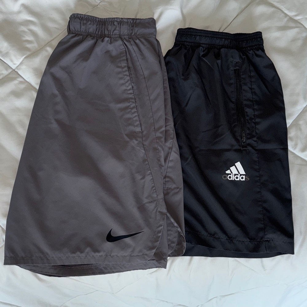 Men’s Athletic Shorts Bundle | Nike & Adidas | Medium | Gray |